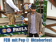 FC Bayern Spieler auf dem Oktoberfest am letzten Wiesnsonntag mit Pep Guardiola, Ribéry & Co. (©Foto: Martin Schmitz)